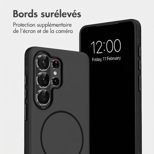 imoshion Coque arrière Color avec Thin MagSafe Ring Samsung Galaxy S26 Ultra - Noir