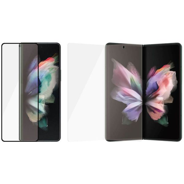PanzerGlass Protection d'écran en verre trempé Case Friendly Samsung Galaxy Z Fold3 - Zwart