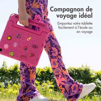 imoshion Coque kidsproof avec poupées amovibles Apple iPad 11 (2025) 11 pouces A16 / iPad 10 (2022) 10.9 pouces - Rose