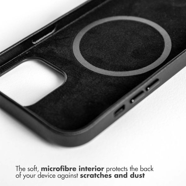 Accezz Leather Backcover avec MagSafe Apple iPhone 14 Plus - Noir