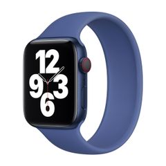 Apple Bracelet Boucle unique en Silicone Apple Watch | 44/45/46/49 mm - Taille 12 - Toma Blue