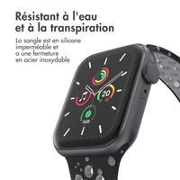 imoshion Bracelet Sport⁺ en silicone Apple Watch | 38/40/41/42 mm - Taille M/L - Black / Grey