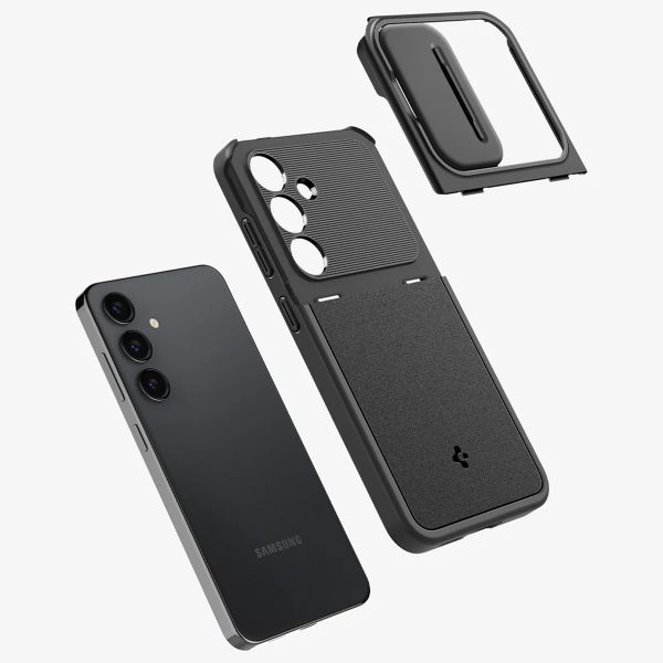 Spigen Coque Optik Armor Camera slider Samsung Galaxy S24 - Noir