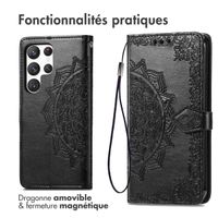 imoshion Etui de télephone Mandala Samsung Galaxy S23 Ultra - Noir