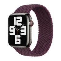 Apple Bracelet Solo tressé Apple Watch | 38/40/41/42 mm - Taille 3 - Dark Cherry