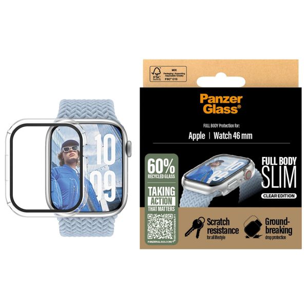 PanzerGlass Coque Full Body slim Apple Watch 10 / 11 - 46 mm - Transparent