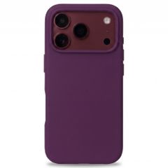 Accezz Coque Liquid Silicone avec MagSafe Apple iPhone 18 Pro Max / 17 Pro Max - Dark Cherry