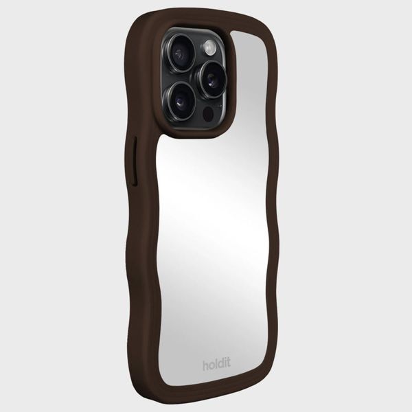 Holdit Coque Wavy Apple iPhone 15 Pro - Chocolate Mirror
