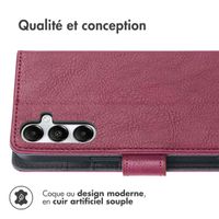 imoshion Étui de télephone portefeuille de luxe Samsung Galaxy A56 - Bordeaux