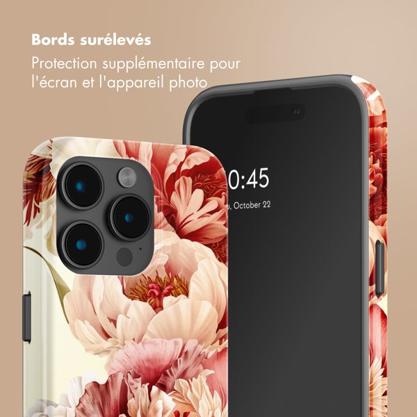 Selencia Coque arrière Vivid Apple iPhone 15 Pro - Vintage Peony