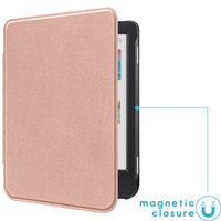 imoshion Étui de liseuse portefeuille Slim Hard Kobo Clara Colour / BW - Rose Doré