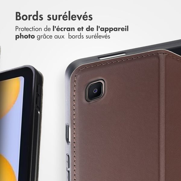 Accezz Coque tablette Classic Samsung Galaxy Tab S6 Lite (2020/2022/2024)  - Marron