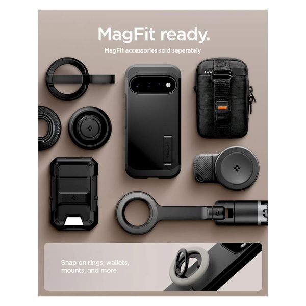Spigen Coque Tough Armor MagSafe Google Pixel 11 - Black