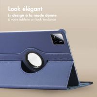 imoshion Coque tablette rotatif à 360° Xiaomi Pad 7 / 7 Pro / Poco Pad X1 - Bleu foncé