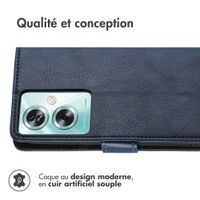 imoshion Étui de télephone portefeuille de luxe OnePlus Nord N30 SE - Bleu foncé