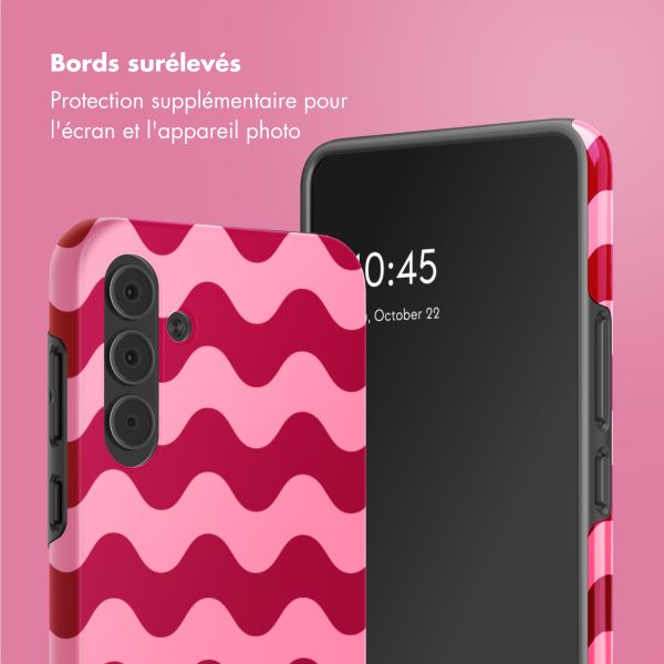 Selencia Coque arrière Vivid Samsung Galaxy A55 - Wave Vibes Lipstick