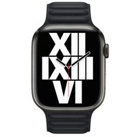 Apple Bracelet Leather Link Apple Watch | 38/40/41/42 mm - Taille M/L - Midnight