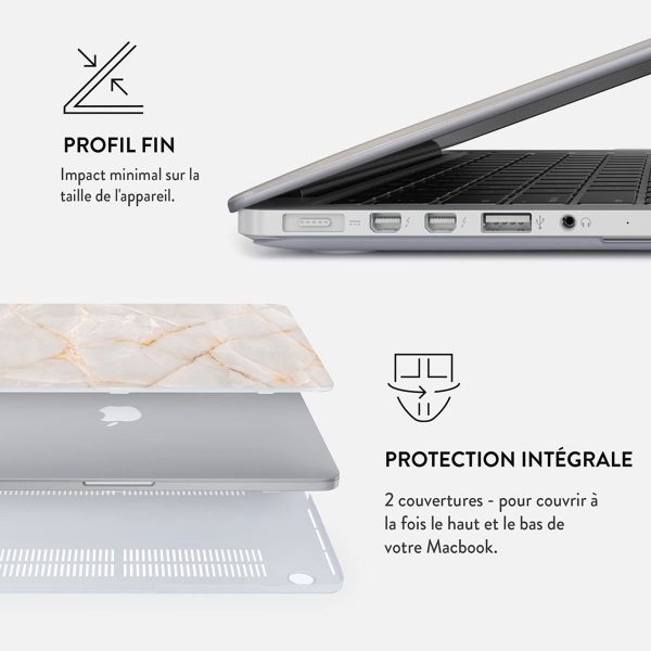 Burga Coque Rigide Apple MacBook Pro 16 pouces (2021 / 2023 M3 / 2024 M4 / 2026 M5) - Vanilla Sand