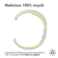 imoshion Bracelet sport en silicone  - Connexion universelle 20 mm - Light Grey & Neon Yellow