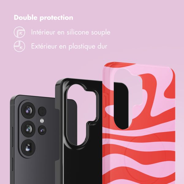 Selencia Coque arrière Vivid Samsung Galaxy S26 Ultra - Dream Swirl Pink
