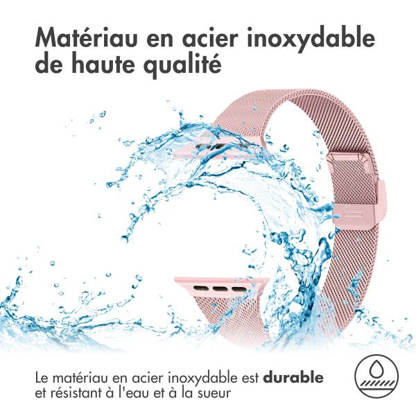 imoshion Bracelet pliant Milanese Apple Watch | 38/40/41/42 mm - Rose