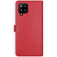 Selencia Étui portefeuille en cuir véritable Samsung Galaxy A42 - Rouge