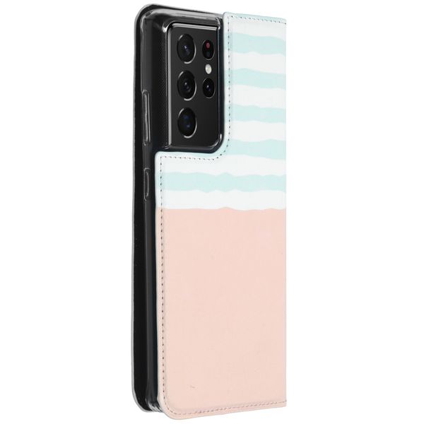 Concevez votre propre housse portefeuille Samsung Galaxy S21 Ultra - Blanc