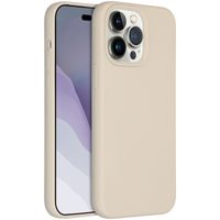Accezz Coque Liquid Silicone Apple iPhone 14 Pro Max - Stone