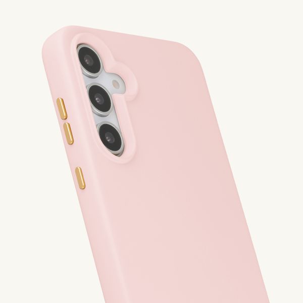 Selencia Coque arrière Rivièra avec MagSafe avec crochets amovibles Samsung Galaxy S25 / S24 - Sorbet Pink