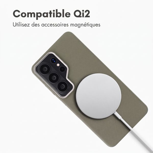 Accezz Coque arrière Mesh avec MagSafe Samsung Galaxy S26 Ultra - Gris foncé