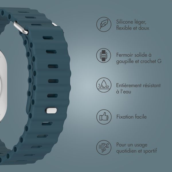 Accezz Bracelet Ocean Apple Watch | 38/40/41/42 mm - Abyss Blue