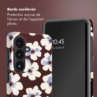 Selencia Coque arrière Vivid avec MagSafe Samsung Galaxy S26 FE - Choco Flower Pop