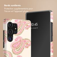 Selencia Coque arrière Vivid avec MagSafe Samsung Galaxy S25 Ultra - Paisley Blush