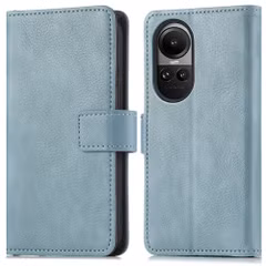 imoshion Étui de télephone portefeuille de luxe Oppo Reno 10 / 10 Pro - Bleu clair
