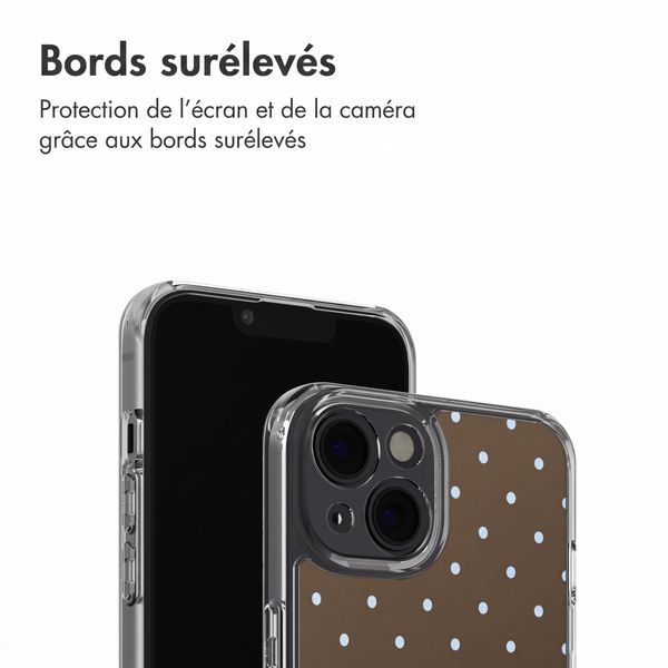 imoshion Coque Design Apple iPhone 14 - Polka Dot Bruin