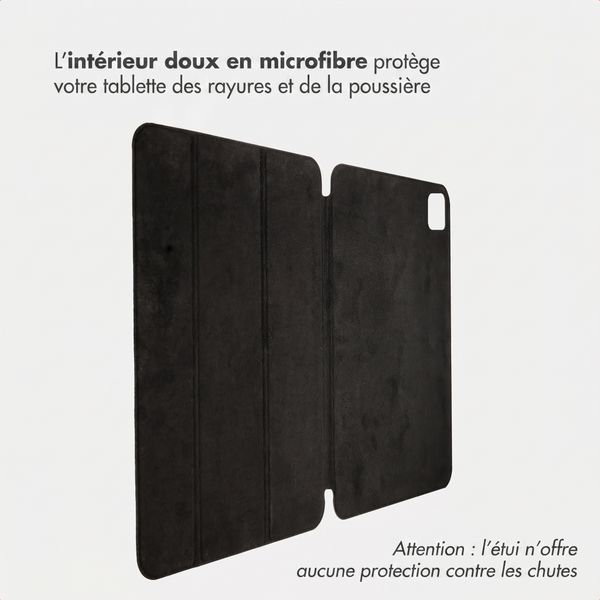 Accezz Coque tablette trifold en cuir Apple iPad Pro 13 (2025) M5 / (2024) M4 - Noir