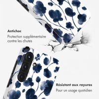 Selencia Coque arrière Vivid avec MagSafe Samsung Galaxy S25 - Midnight Blossom
