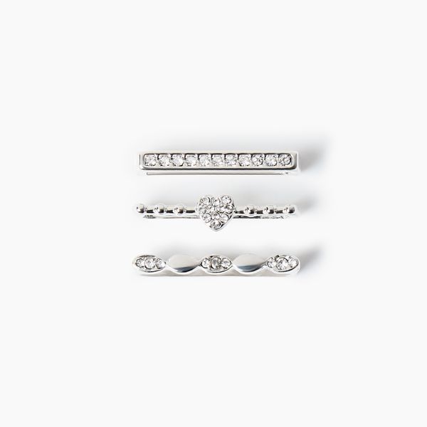 iDeal of Sweden Charms pour bracelets de smartwatch – lot de 3 – Silver Sparkle