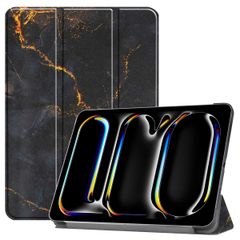 imoshion Coque tablette Design Trifold Apple iPad Pro 13 (2025) M5 / (2024) M4 - Black Marble