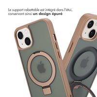 Accezz Coque Ring Stand avec MagSafe Apple iPhone 13 - Marron