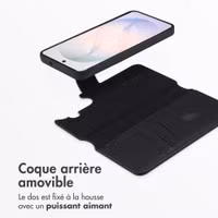 Accezz Étui de télephone portefeuille en cuir 2-en-1 avec MagSafe Samsung Galaxy S26 Plus - Onyx Black