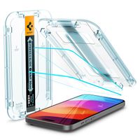 Spigen Protection d'écran en verre trempé GLAStR Fit 2 Paquets + Applicator Apple iPhone 16 Plus / 15 Plus