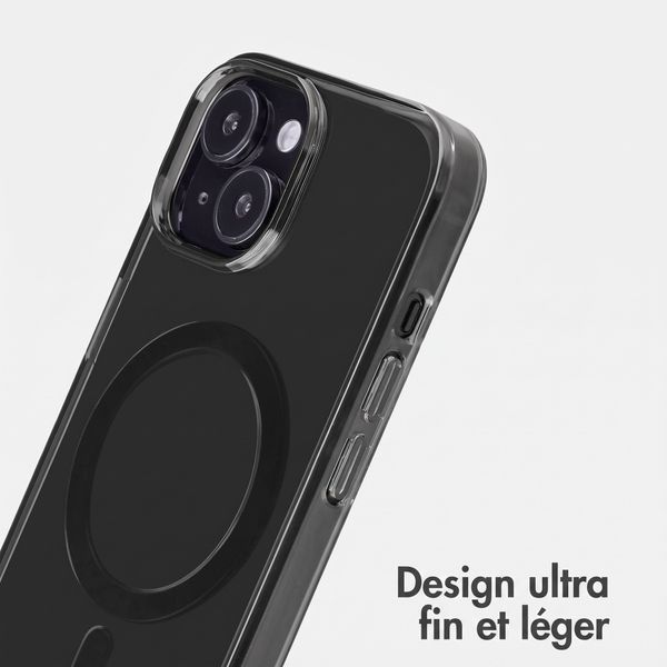 Accezz Lite coque arrière avec MagSafe Apple iPhone 15 - Smokey Clear