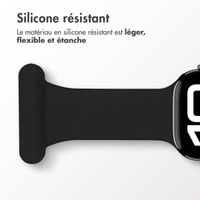imoshion Bracelet infirmier en silicone Apple Watch | 38/40/41/42 mm - Noir
