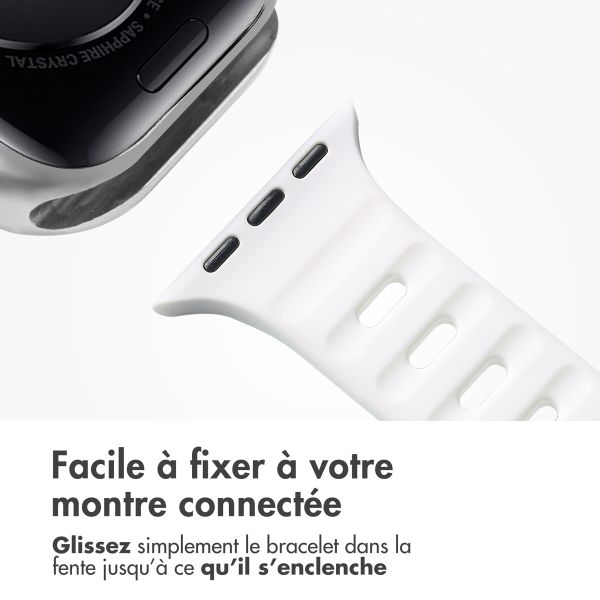 imoshion Bracelet Active Sport en silicone Apple Watch | 44/45/46/49 mm - Blanc