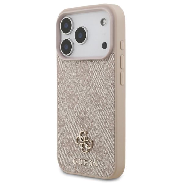 Guess Coque 4G Metal Logo MagSafe Apple iPhone 17 Pro Max - Rose