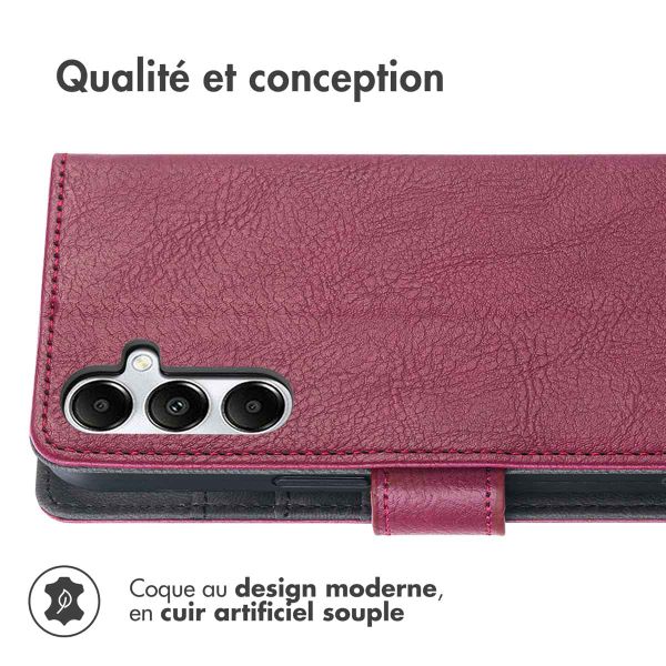 imoshion Étui de télephone portefeuille de luxe Samsung Galaxy A56 - Bordeaux