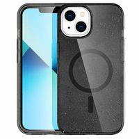 imoshion Coque Pailletée avec MagSafe Apple iPhone 14 - Glitter Noir