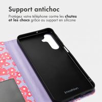 imoshion Étui de télephone portefeuille Design Samsung Galaxy A16 - Dusty Rose Blossoms