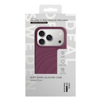 iDeal of Sweden Coque Soft Swirl Silicone MagSafe Apple iPhone 17 Pro Max - Velvet Plum